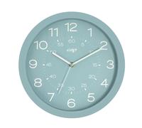 Horloge murale à quartz silencieuse CEP Riviera vert d'eau, Ø 30 cm