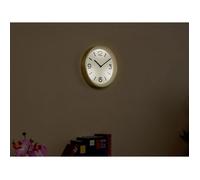 Horloge murale à quartz - ST. LEONHARD - Rétroéclairée - Acier inoxydable - 25 cm - Silencieuse