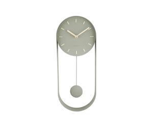 Horloge murale acier Karlsson Pendulum Charm Vert 50x20x4,8 cm