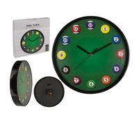 Horloge murale analogique 30 cm billard
