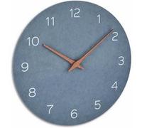 Horloge murale analogique silencieuse en bois de précision, design minimaliste, bleu, TFA 60.3054.06 bleu G