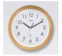 Horloge murale - Atlanta - 4323-30 - Cadran analogique - Bois massif - Diamètre 25.5 cm