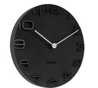 Karlsson KA5311BK Horloge Edge Noir avec Aiguilles en Chromé Diamètre: 42 cm
