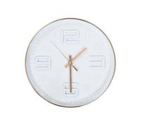 vidaXL Horloge murale Aspect de cuivre 30,5 cm Pendule salon/cuisine Blanc G