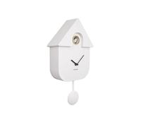 Horloge murale moderne Cuckoo Blanc