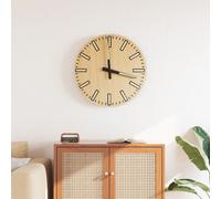 Horloge murale avec échelle et aiguilles lumineuses Jaune Ø30 cm