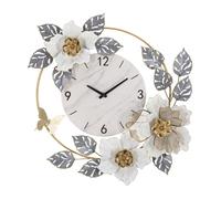 HORLOGE MURALE FLEURS
