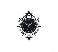 Horloge murale avec mécanisme silencieux sans tic-tac, alimentée par piles pour le salon, grands chiffres en gras pour une lecture facile de l'heure (sans pendule)