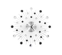 vidaXL Horloge Murale avec Mouvement à Quartz Design Moderne 50 cm Décoration 50641 Noir G