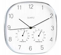 Horloge murale avec station météo 28,5cm