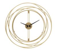 HORLOGE MURALE BANDES D'OR