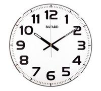 Horloge murale Bayard gros chiffres noirs