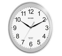 Horloge murale Bayard ovale Light Sensor