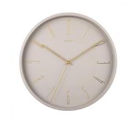 Horloge murale Belle Numbers D35cm - Present Time - Gris -
