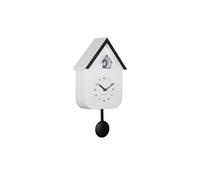 Horloge murale bicolore avec coucou blanc et noir karlsson