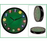 Horloge murale analogique 30 cm billard
