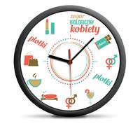 Horloge murale biologique des femmes silencieuse