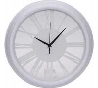 Horloge murale blanche intemporelle pour le salon 35 cm