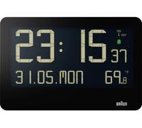 Horloge murale Braun BC14B-DCF radiopiloté(e) 261 mm x 173 mm noir