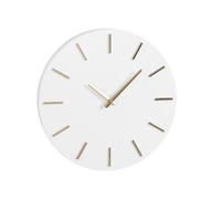 MICA Decorations Brixen Horloge Murale - Ø36 cm - Blanc