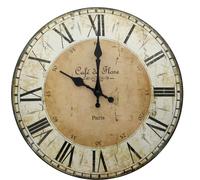 Horloge murale Café de Flore Paris Métal Shabby Look Ø 34cm