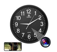 Vidéosurveillance YONIS Horloge Murale Caméra Espion WiFi FHD 1080P Vidéosurveillance Android iOs + SD 16Go