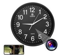 Vidéosurveillance YONIS Horloge Murale Caméra Espion WiFi FHD 1080P Vidéosurveillance Android iOs + SD 8Go