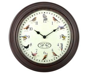 Horloge murale chants des oiseaux