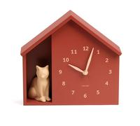 Horloge murale chat en forme de maison 24,9 cm Karlsson