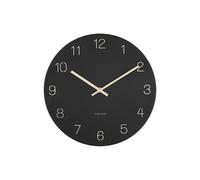 Horloge murale chiffres gravés Karlsson Charm Small Noir 3,5x30 cm