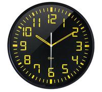 Horloge murale chiffres jaunes façon digits lisible Bons plans : Nouveauté