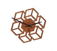 Horloge murale classique en bois de 30,5 cm, alimentation simple et design élégant pour n'importe quel environnement (B)