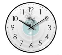 Horloge murale contemporaine en acrylique de 20,3 cm avec mouvement à quartz, accessoire élégant pour la maison, pour les espaces de vie, visibilité claire, facile à suspendre (C)