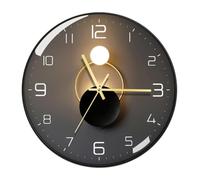 Horloge Murale Cuisine Pendule Murale Horloge Murale À Quartz Ronde Et Silencieuse, Fonctionne À Piles, Facile À Lire, Pour La Cuisine Et Le Bureau Horloge Murale Moderne ( Color : F , Size : 30*30cm