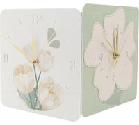 Horloge murale d'angle silencieuse alimentée par batterie Horloge murale d'angle double face Horloge murale décorative moderne pour la chambre à coucher