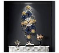 Horloge Murale d'art 3D Moderne Silencieuse sans tic-tac Horloges murales créatives en métal à Piles, pour Salon Chambre Cuisine décoration de la Maison Horloge, 40X90CM