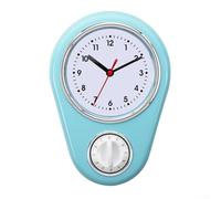 Horloge murale de cuisine de 22,9 cm avec mécanisme à quartz multifonction pour une heure précise et un contrôle simple de l'heure (couleur lait)