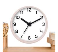 Horloge murale de douche étanche, minuterie numérique à ventouse murale, réveil à piles pour salle de bain, cuisine LCD à contraste élevé, intérieur résistant à l'humidité pour sauna de piscine, minut