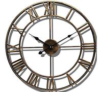 Horloge Murale de Jardin Vintage Classique Grande Horloge Murale de Jardin extérieur de 80 cm, Horloge de Jardin à Chiffres Romains, Horloge extérieure étanche en Fer forgé, Horloge en métal