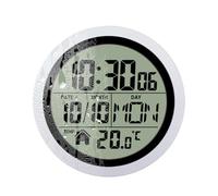 Horloge Murale de Salle de Bain - Horloge Murale à Ventouse - Écran LCD étanche - Accessoires de Douche pour Adultes et - Appartement dortoir, Salon, Cuisine, Chambre à Coucher, Bureau