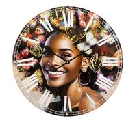 Horloge Murale Déco "Kourt" 60cm Multicolore