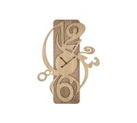 Horloge Murale Déco "Wolly" 93cm Naturel