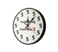 Horloge Murale Décorative 25,4 X 25,4 Cm À Piles Amusante Et Moderne