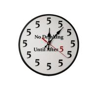Horloge Murale Décorative 25,4 X 25,4 Cm À Piles Amusante Et Moderne