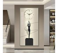 Horloge Murale décorative 3D créative avec lumière LED, Horloge Murale Moderne aux Quatre Formes, décoration Murale pour la Chambre, Facile à Lire, Horloge Unique et silencieuse fonctionnant