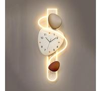 Horloge Murale décorative avec éclairage et Horloge pour entrée, décoration Murale Verticale sans Cadre, Horloge créative pour la Maison, décoration de Chambre, Salon, Appartement
