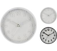 Horloge murale décorative ronde 20cm, chiffres 3D, minimaliste, pile, pour cuisine/bureau