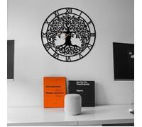 Horloge Murale - Dekory - Arbre de Vie - Métal - 60 cm - Effet 3D - Artisanale