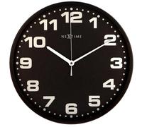 Horloge murale design 3053zw Nextime Dash noir 35cm