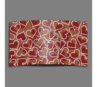 Horloge murale design design à double coeur design moderne horloge murale design calme sans tic-tac dixtime 3ds-0163